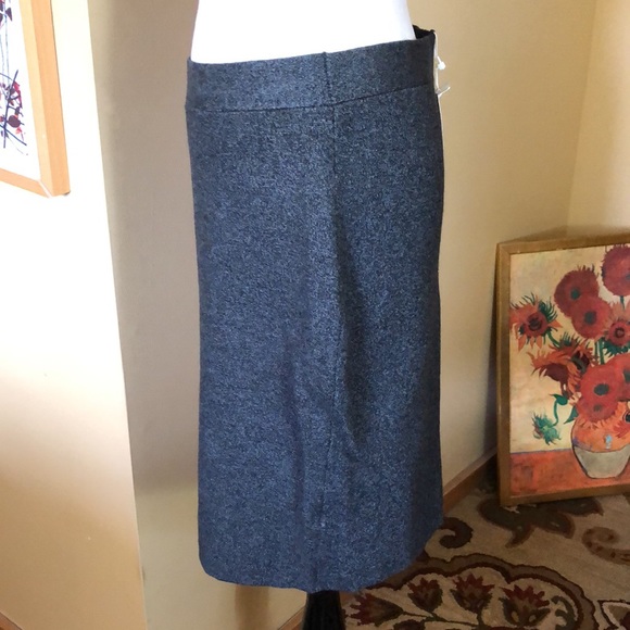 EILEEN FISHER Size Medium Stretch PullOn Wool Soandex Charcoal Gray $238 NEW - Picture 5 of 10